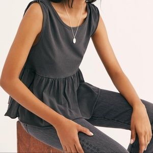 NWT Anytime Washed Black Tank Top
